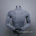 Aangepaste training Fitness Bodybuilding Half Zip Running T-shirt